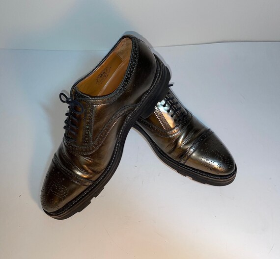 Metallic Bronze Brogues Shoes 