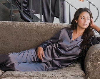 Silk Pyjamas - Etsy