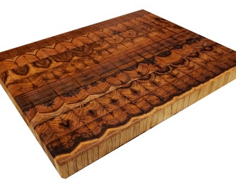 Large Teak End Grain Cutting Board Endgrain Butcher Block Made in the USA