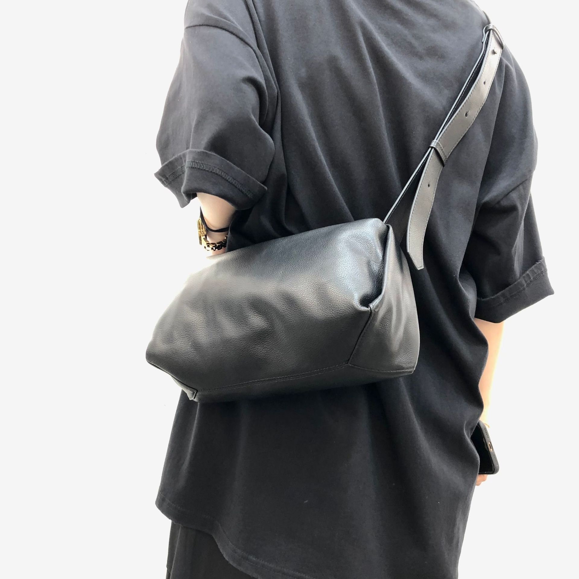 Hermes Cavalier Cotton White One Shoulder Bag Body Bag Men's Unisex  Accessories