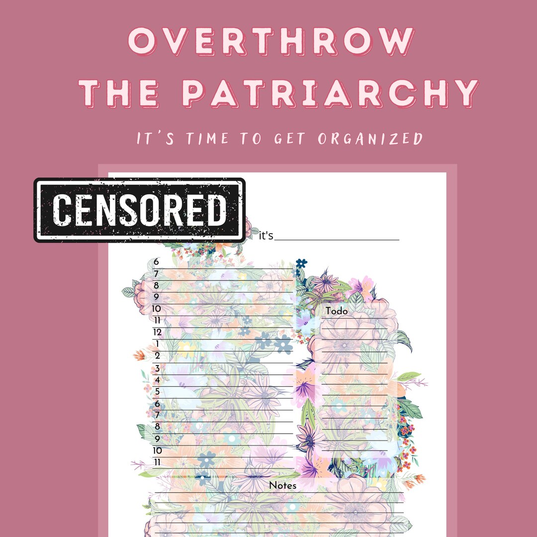 Flowery Fck Daily Planner Left Handed Vs Right Handed Specific Designs