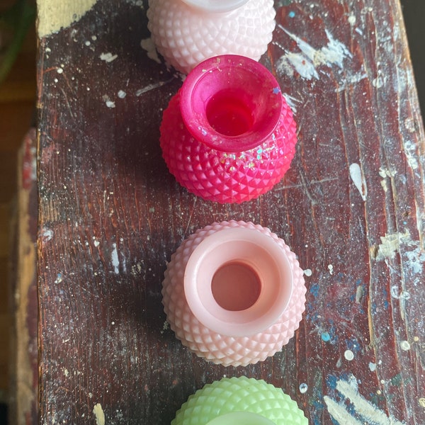 Itty bitty resin bud vases