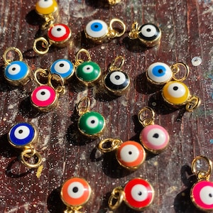 18k Gold Filled Evil Eye Charm