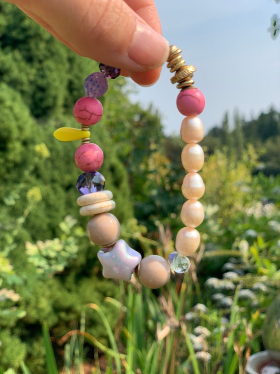Custom Beaded Bracelet Stretch Bracelet Clasp Bracelet camp Kramer Bracelet adult Size Etsy Canada