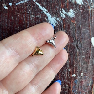 Croissant charms/gold filled bread charms/18k gold filled/small/dainty croissant