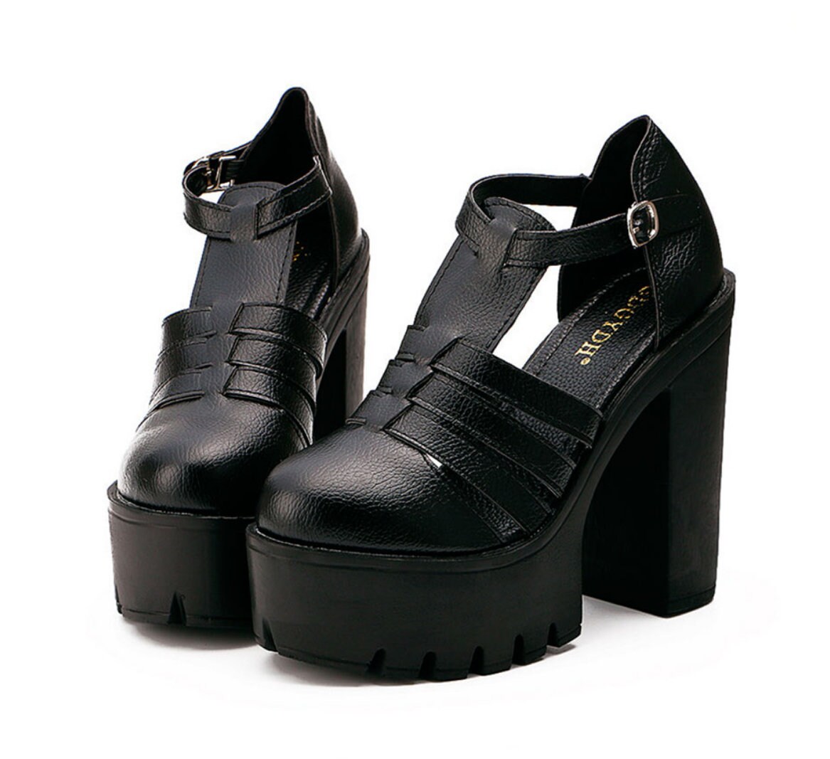 Gothic Platform Sandals Punk Shoes – GothicGo