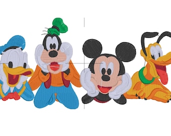 Mickey & Friends Instant Download Embroidery File