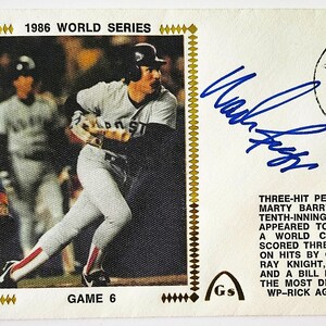 Wade Boggs Boston Red Sox and Hall of Famer Signed 1986 World Series First Day Cover Dated October 25,1986 (JSA Hologram)- Free Shipping