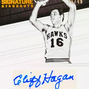 2017-2018 Cliff Hagan St. Louis Hawks and Hall of Famer Panni Signature Standouts Absolute Memorabilia #SS-CH LE 26/49 (Panni Authenticated)