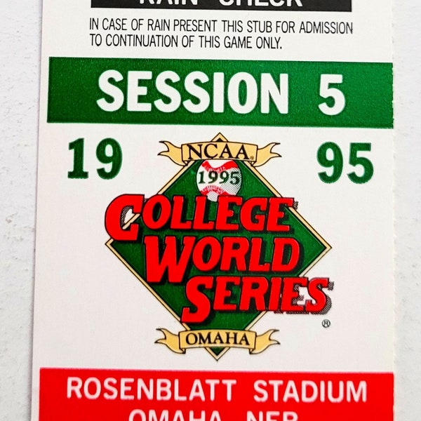World Series Ticket Stub Etsy