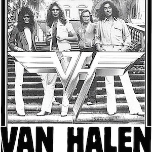Van Halen Plus Steamrock Fever.Monday May 7th Pittsburgh Civic Areana Vintage Concert Poster 9&quot;x12&quot; Reprint Concert Poster on PVC Board