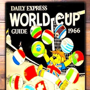 1966 World Cup Program Cover 8x12 High Quality Metal Indoor/Outdoor Sign (Unframed)- Free Shipping