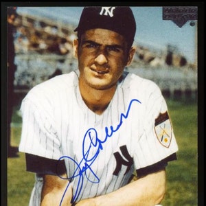 Jerry Coleman New York Yankees Signed 4x6 Vintage Photo (JSA COA) - Free Shipping