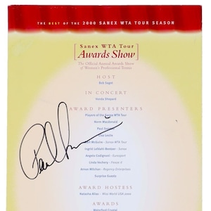 Paul Sorvino Legendary Actor (&quot;Goodfellas&quot; Movie) Signed 2000 Sanex WTA Tour Awards Show 4 Page Program (Beckett)-Free Shipping
