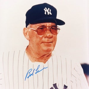 Bob Lemon New Yankees Manager and Hall of Famer Signed Vintage 8x10 Photo (AIV)-Free Shipping