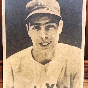 Joe DiMaggio 1939 Playball 8x10 B&W Baseball Card Print Direct to Birch Wood Sign Display Vintage Photo- Free Shipping