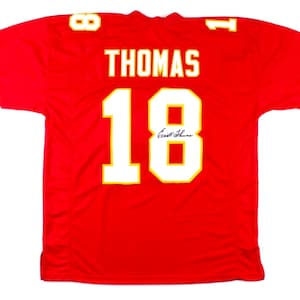 Emmitt Thomas Kansas City Hall of Famer Signed Custom Jersey (JSA COA) Free Shipping image 1