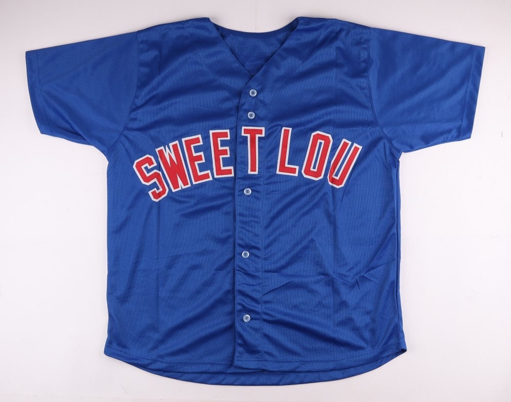 Lou Piniella Chicago Cubs Signed sweet Lou Jersey 