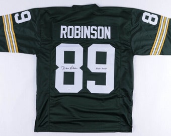 Dave Robinson Green Bay Packers Signed and Inscribed "HOF 2013" Signed Custom Jersey (JSA)-Free Shipping