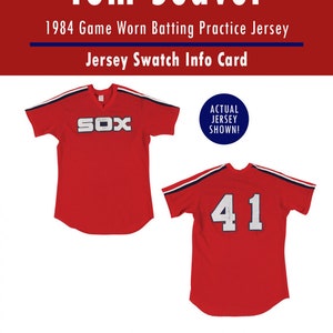 Tom Seaver 1984 White Sox Game-Worn Batting Practice Jersey Swatch Box Authenticated by Photo Match & Grading (PMG)