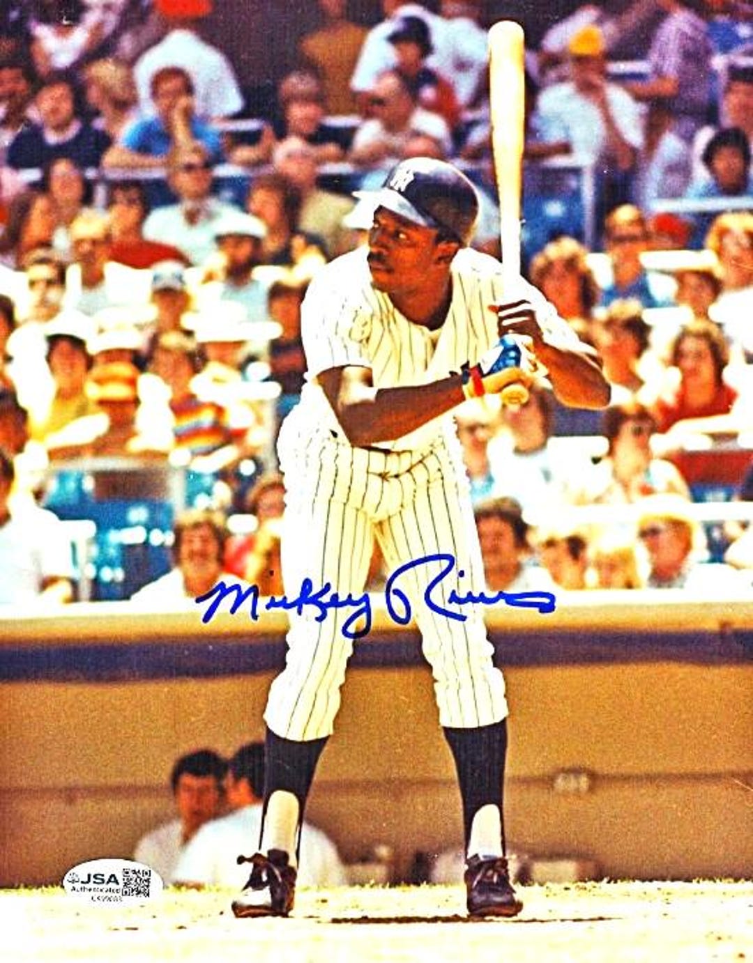 Mickey Rivers Rookie Card Mickey Rivers New York Yankees Signed 8x10 Photo (JSA Coa)-free ...