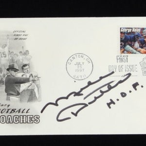 Mike Ditka Chicago Bears Signed 1997 FDC Envelope Inscribed &quot;H.O.F. 88&quot; (JSA) Free Shipping