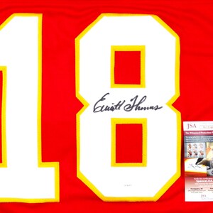 Emmitt Thomas Kansas City Hall of Famer Signed Custom Jersey (JSA COA) Free Shipping image 2