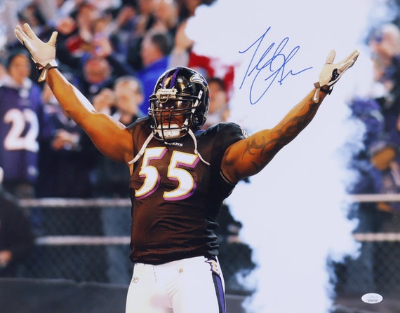 Terrell Suggs Signed Baltimore Ravens 16x20 Photo JSA COA 