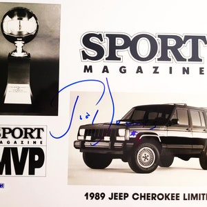 Joe Dumars Detroit Pistons & Hall of Famer Signed Sport Magazine 1989 MVP 8x10 Photo (PSA) Free Shipping
