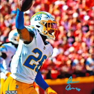 Asante Samuel Jr. Los Angeles Chargers Signed 8x10 Photo (JSA Witness COA)- Free Shipping