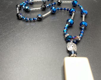 Collar vintage de Mahjongg con hueso de yak y bambú de dragón blanco, regalo de joyería