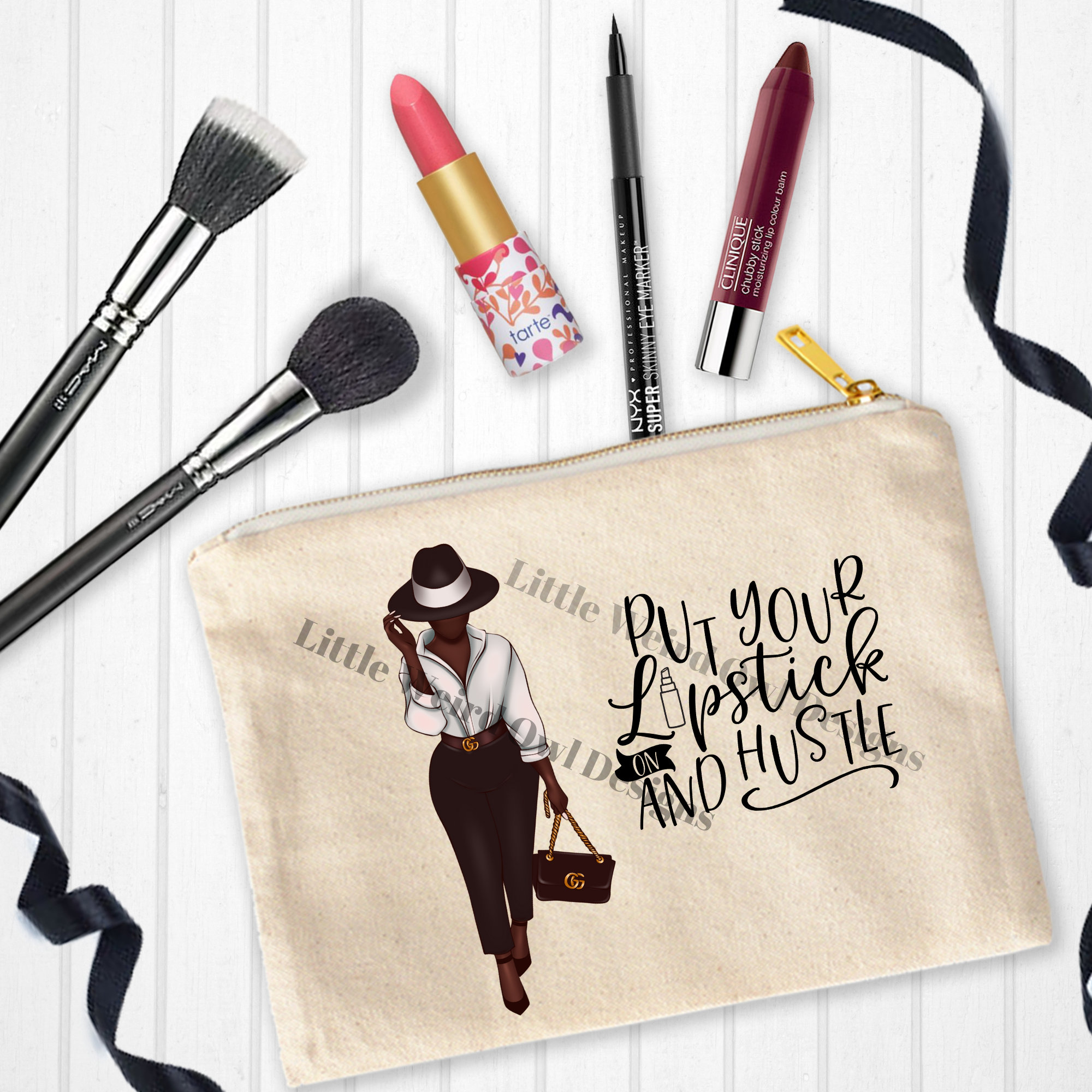 Makeup Bag Design, Makeup Bag PNG, Digital Design Etsy