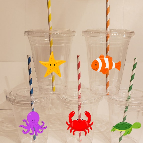 Plastic Sea Life Kids' Meal Cups