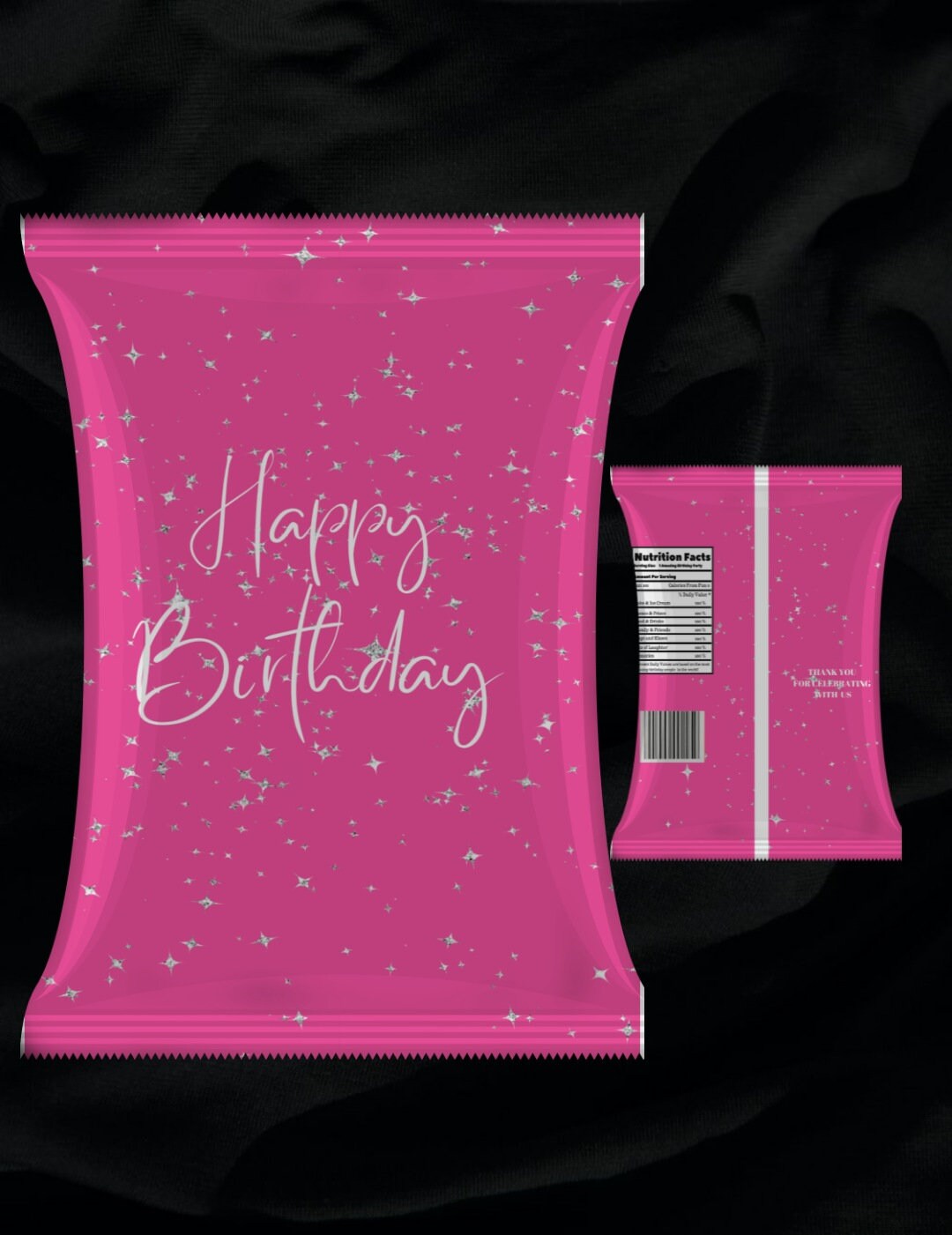 Happy Birthday Bag Printscustom Chip Bag Favorsbirthday Party Favors