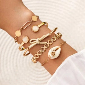 Vintage stackable bracelets.