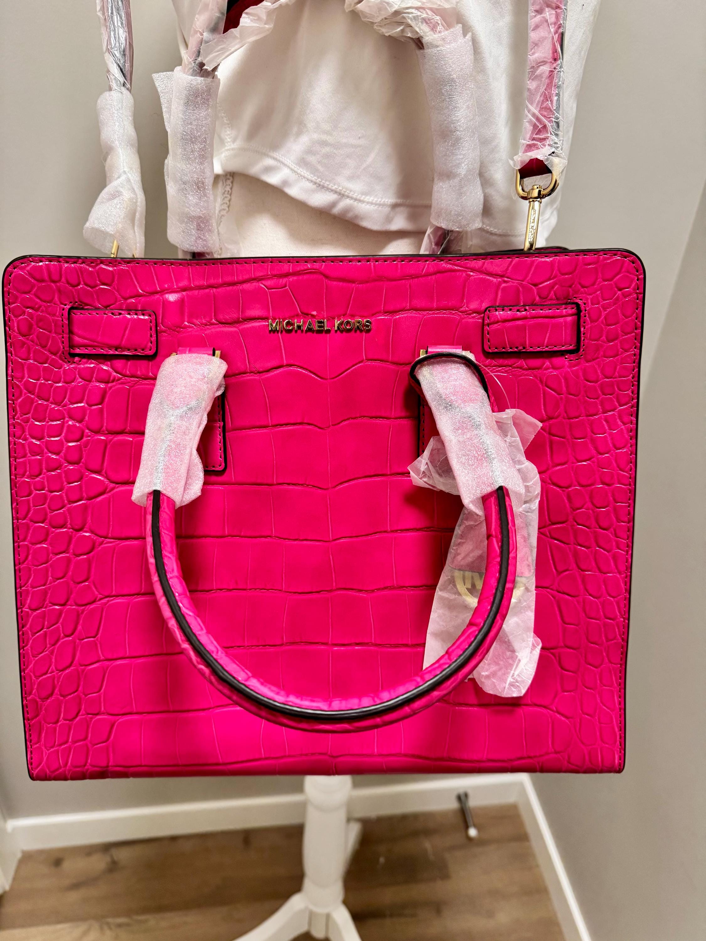 マイケル コース ディロン エンボス クロコダイル ラージ トート  