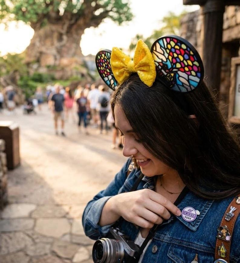 Up Mickey Ears Stained Glass - Balloon House Mouse Ears - Carl and Ellie Disney Ears for Park - 3D Printed Adventure Is Out There Headband image 1