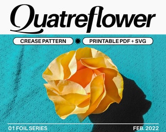 QUATREFLOWER (Origami Crease Muster)