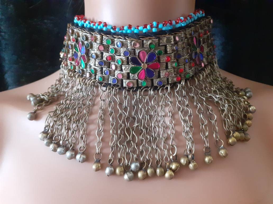 Handmade Hipscarf/ Hip Mat/ Pompom Belt ATS Fcbd Tribal