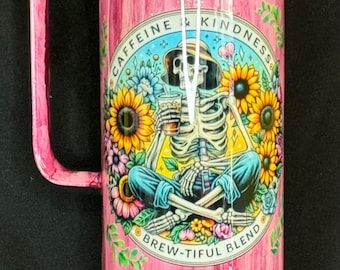 20 oz skinny tumbler with handle