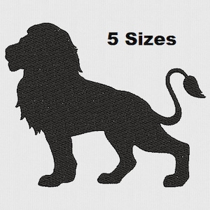 Lion Embroidery Machine Design