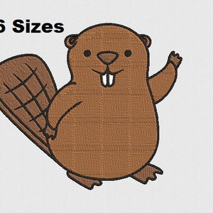 Beaver Embroidery Machine Design