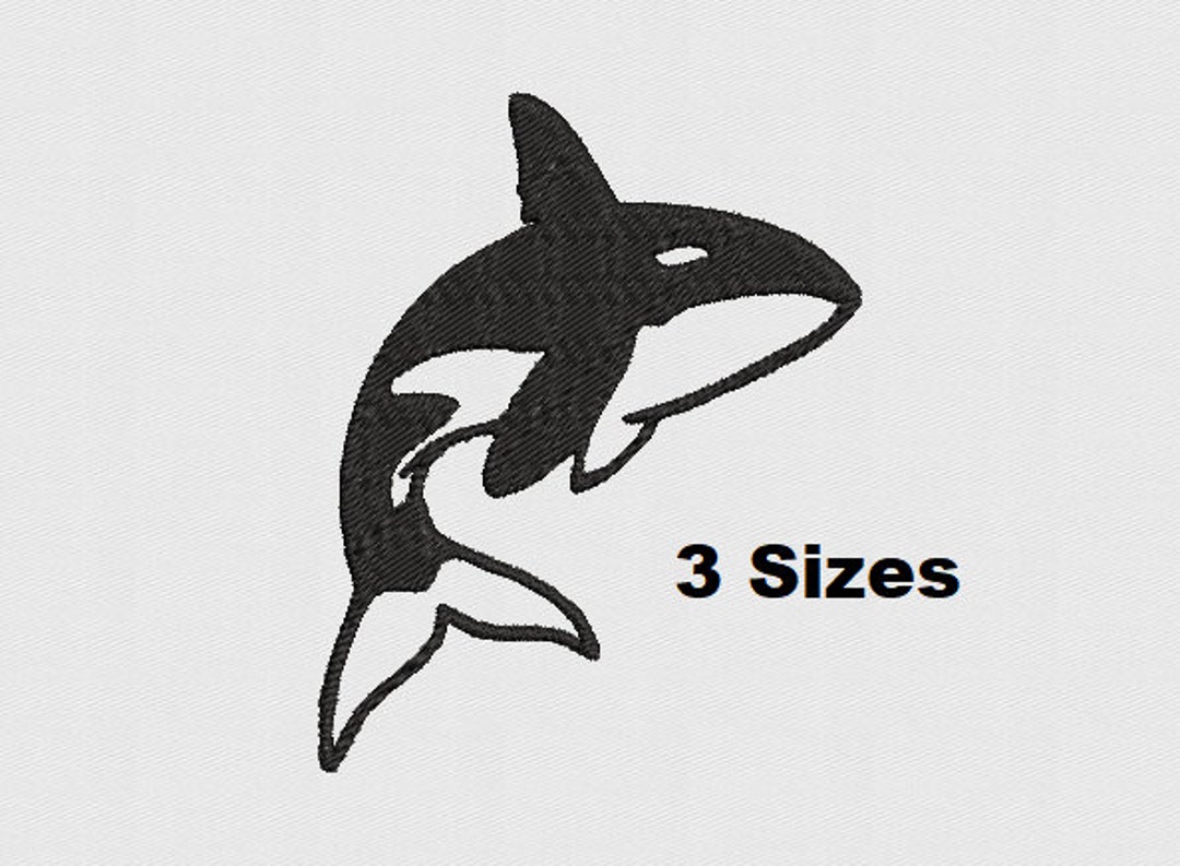 Orca Whale Embroidery Machine Design - Etsy