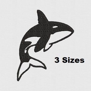 Orca Whale Embroidery Machine Design