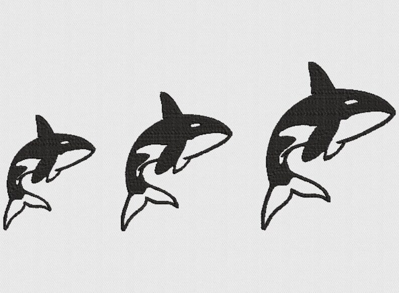 Orca Whale Embroidery Machine Design - Etsy Canada