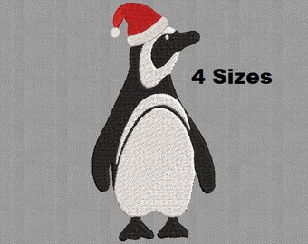 Christmas Penguin Embroidery Machine Design