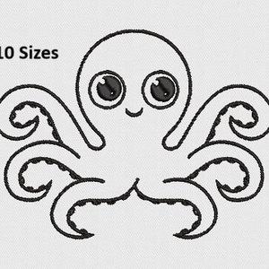 Octopus Machine Embroidery File