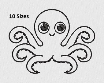 Archivo de bordado a máquina de pulpo