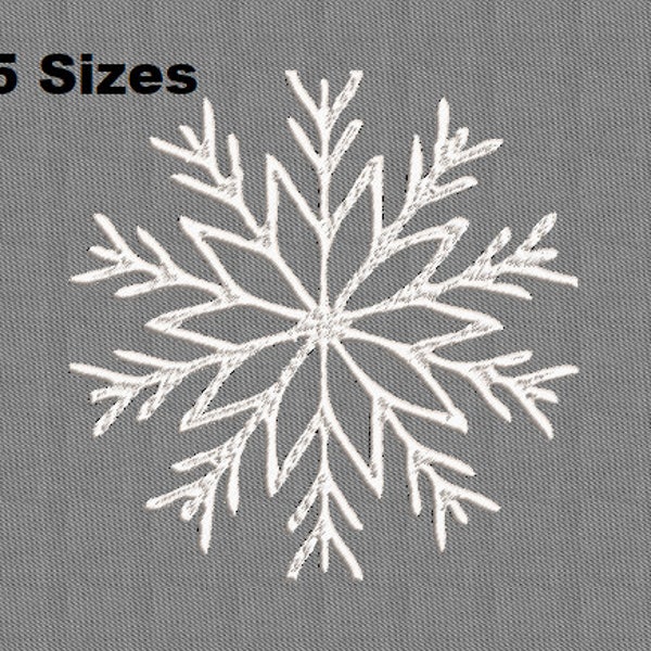 Snowflake Embroidery Machine Design