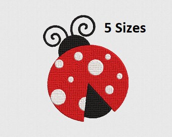 Ladybug Embroidery Machine Design